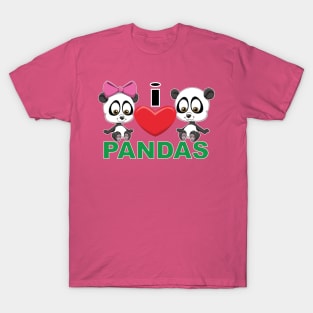 I Heart Pandas T-Shirt